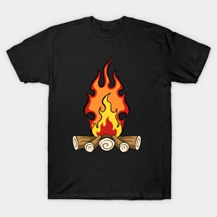 Campfire Camping Bonfire T-Shirt